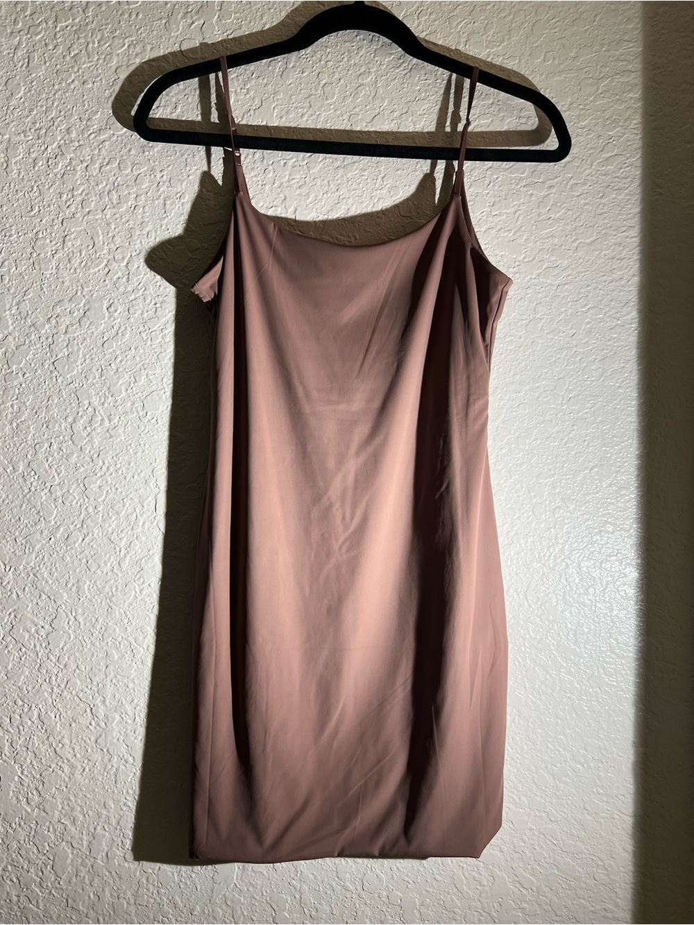 Zara Brown Slip Dress with Thin Straps
